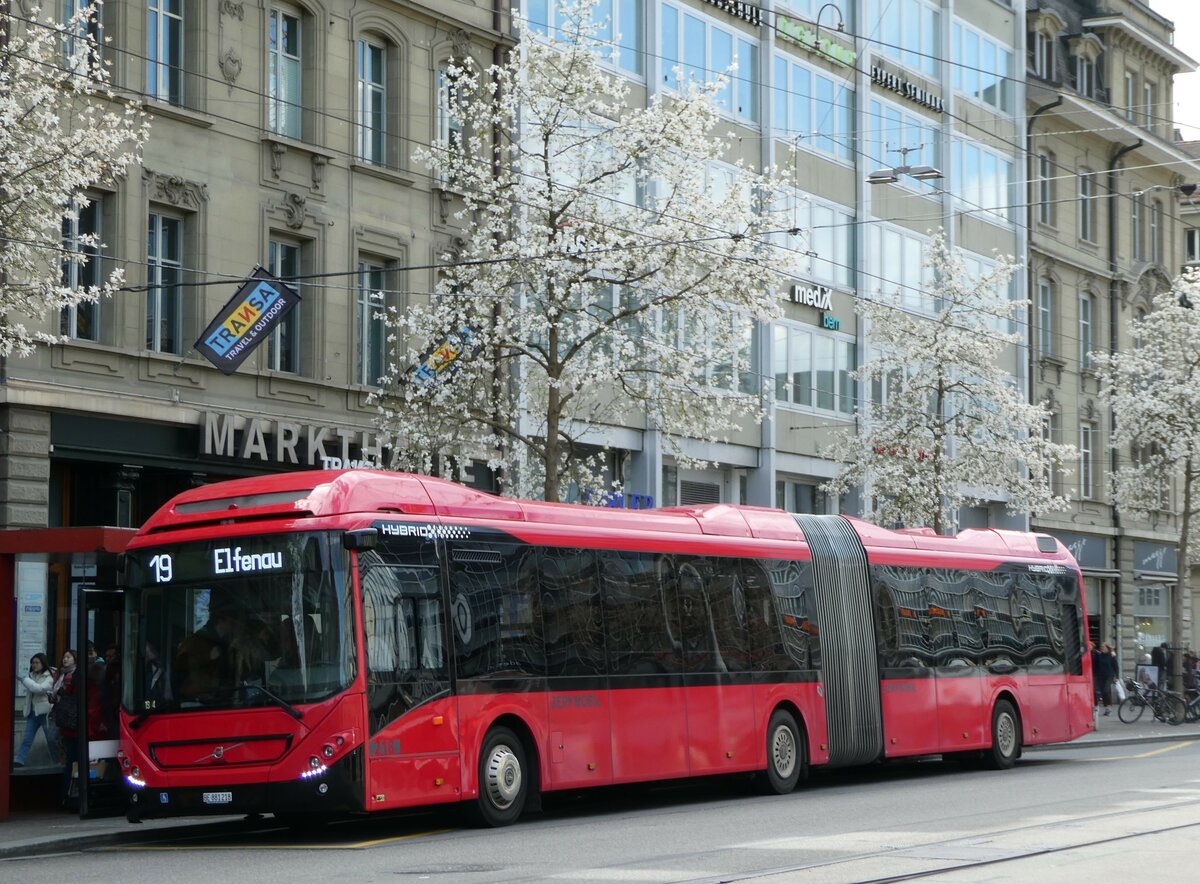 (248'231) - Bernmobil, Bern - Nr. 218/BE 881'218 - Volvo am 8. April 2023 beim Bahnhof Bern