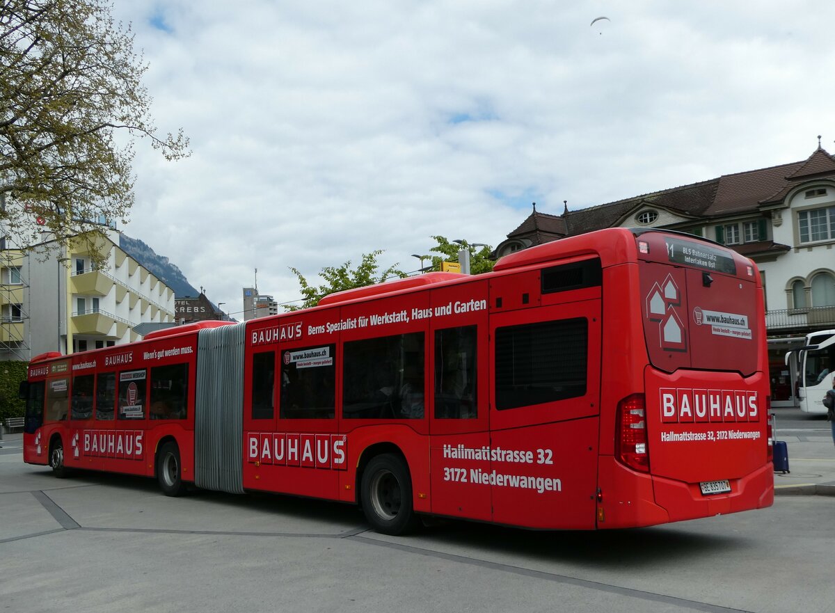 (249'443) - STI Thun - Nr. 707/BE 835'707 - Mercedes am 2. Mai 2023 beim Bahnhof Interlaken West