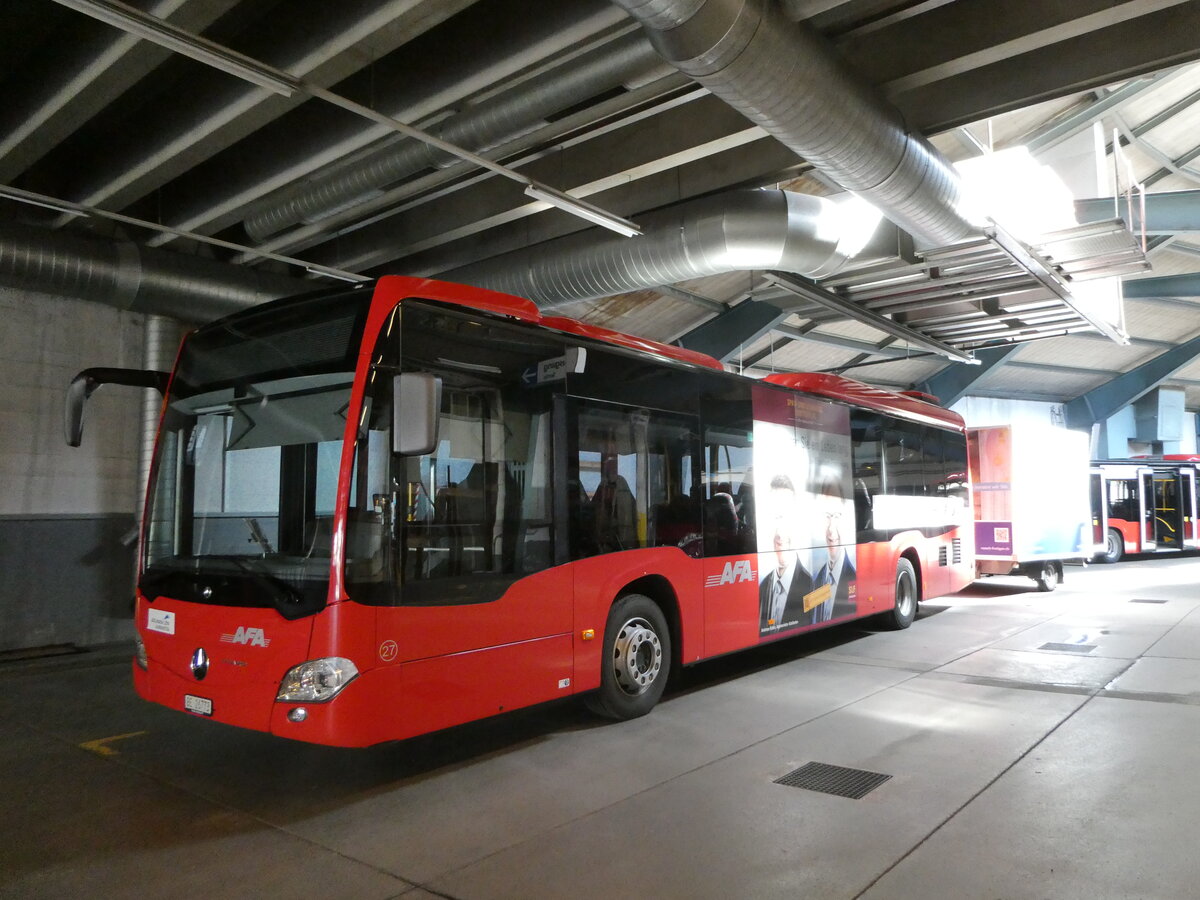 (249'547) - AFA Adelboden - Nr. 27/BE 26'773 - Mercedes am 4. Mai 2023 in Adelboden, Busstation