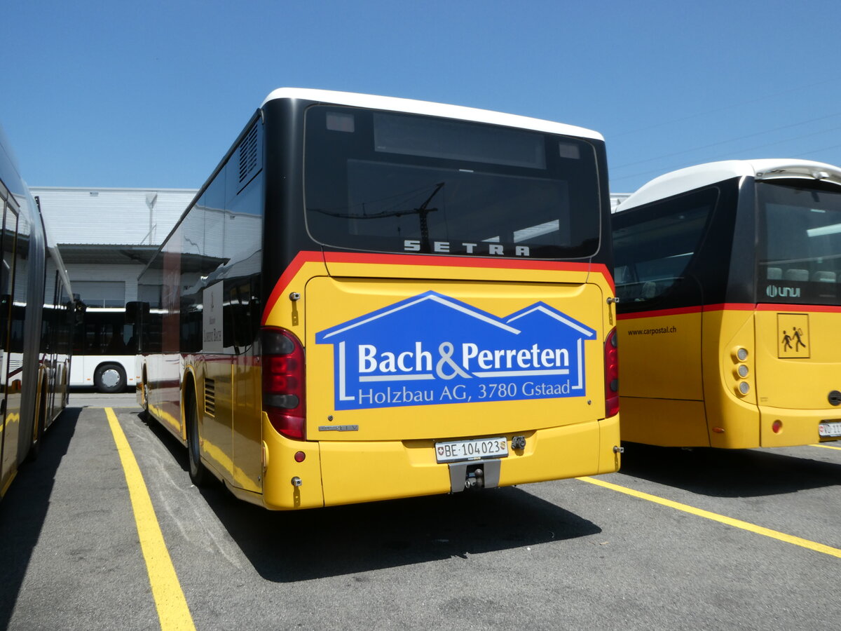 (250'722) - Kbli, Gstaad - BE 104'023/PID 5203 - Setra (ex Nr. 1) am 29. Mai 2023 in Kerzers, Interbus