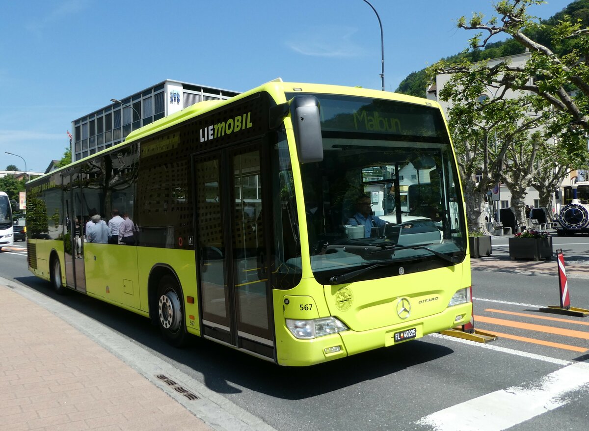 (250'787) - BOS PS Anstalt, Vaduz - Nr. 567/FL 40'225 - Mercedes (ex PLA Vaduz Nr. 17/PID 5296) am 30. Mai 2023 in Vaduz, Stdtle