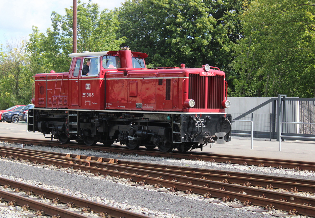 251 901-5 beim Rangieren am 29.07.2025 in Putbus