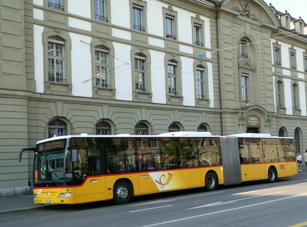 (251'331) - Steiner, Ortschwaben - Nr. 14/BE 336'245/PID 5422 - Mercedes am 10. Juni 2023 beim Bahnhof Bern