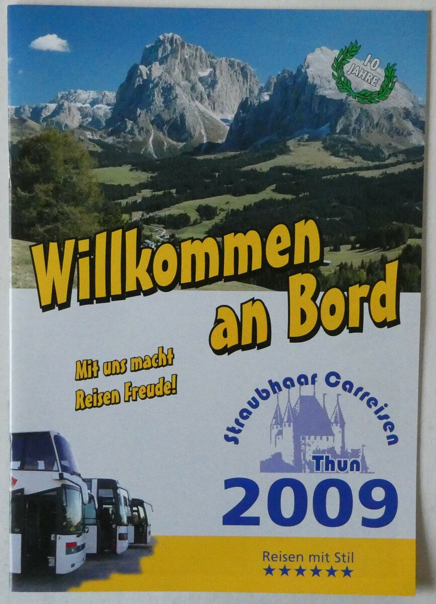 (251'338) - Straubhaar-Willkommen an Bord 2009 am 11. Juni 2023 in Thun (Vorderseite)