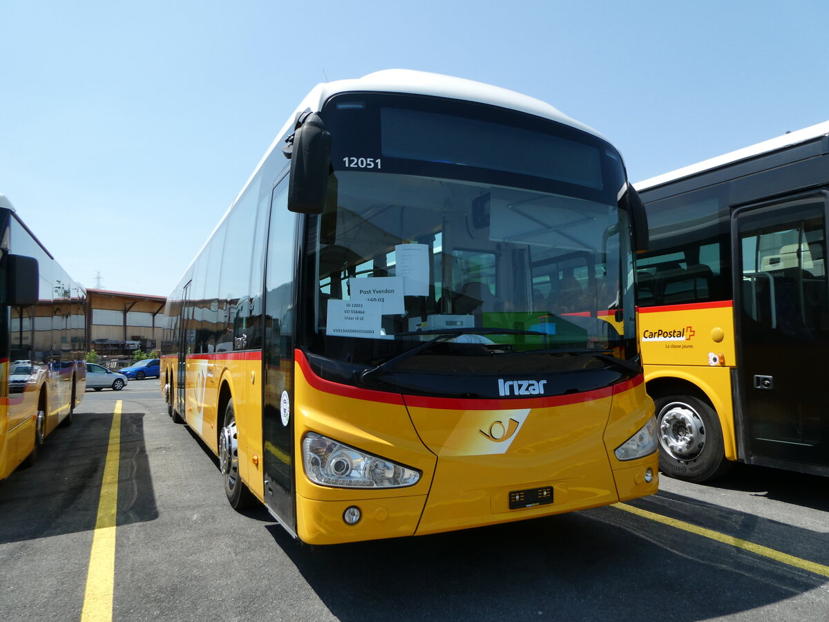 (251'594) - PostAuto Wallis - PID 12'051 - Irizar (ex Ballestraz, Grne) am 17. Juni 2023 in Kerzers, Interbus