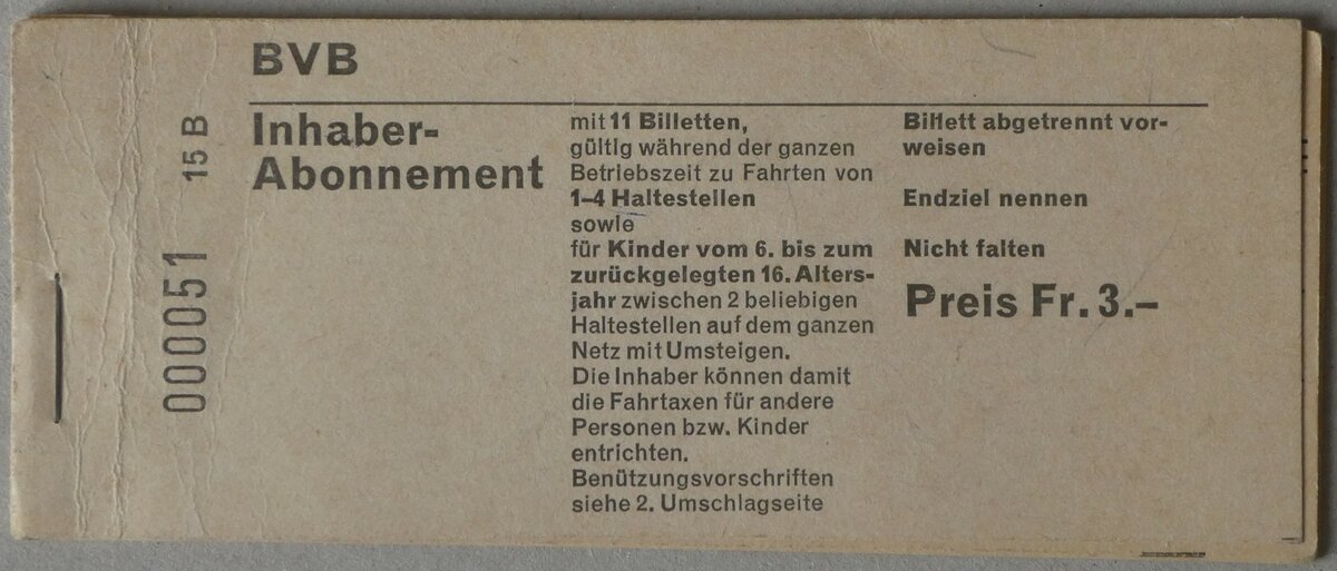 (253'773) - BVB-Inhaber-Abonnement am 13. August 2023 in Thun (Bchlein)