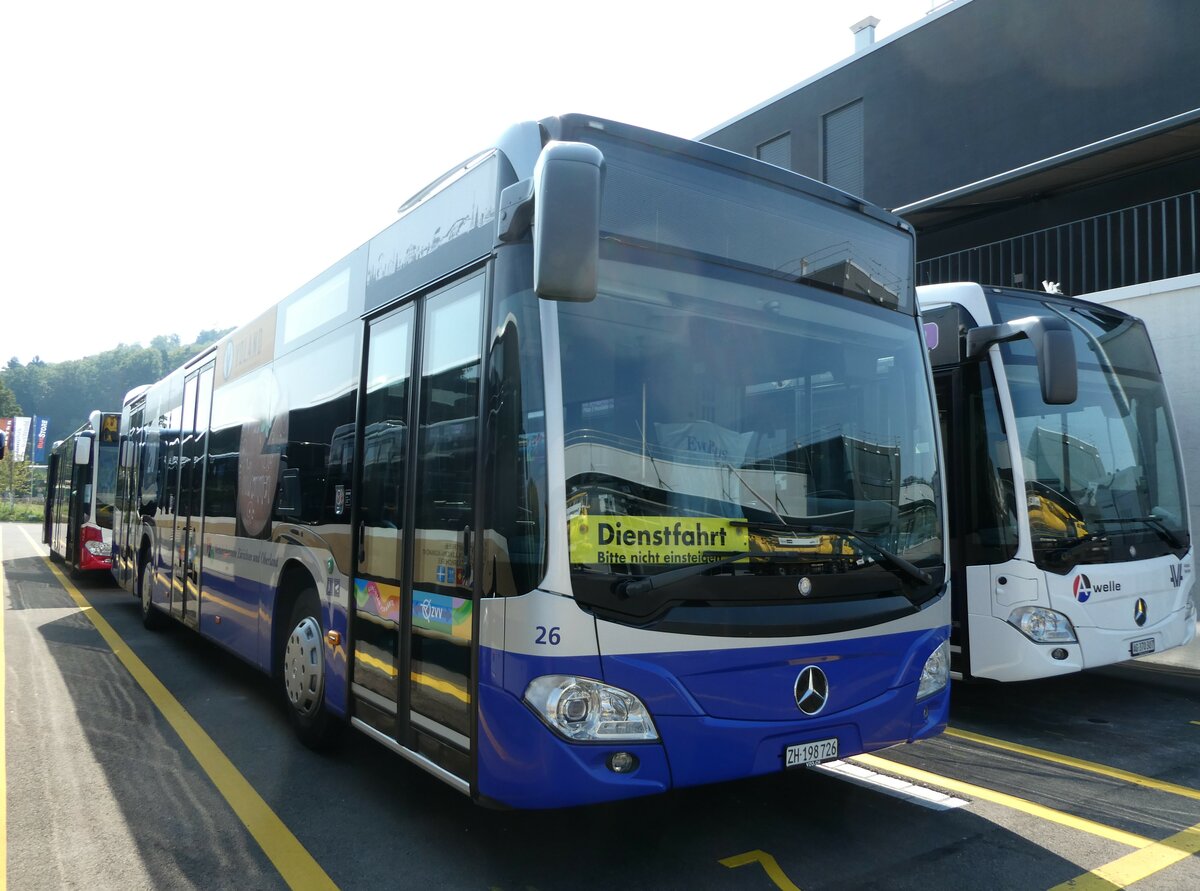 (254'986) - VZO Grningen - Nr. 26/ZH 198'726 - Mercedes am 9. September 2023 in Winterthur, Daimler Buses