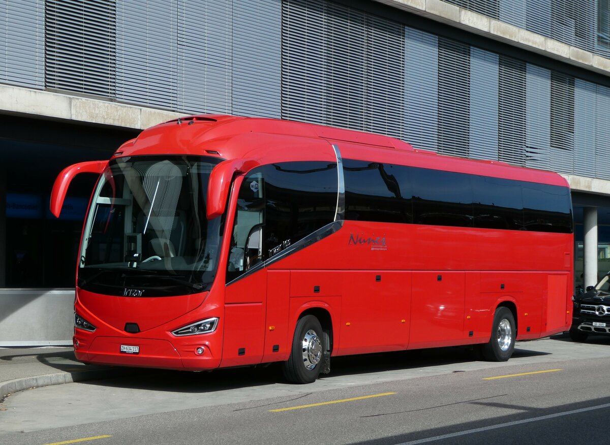 (255'281) - Nunes, Zrich - Nr. 13/ZH 634'117 - Irizar am 17. September 2023 beim Bahnhof Schaffhausen