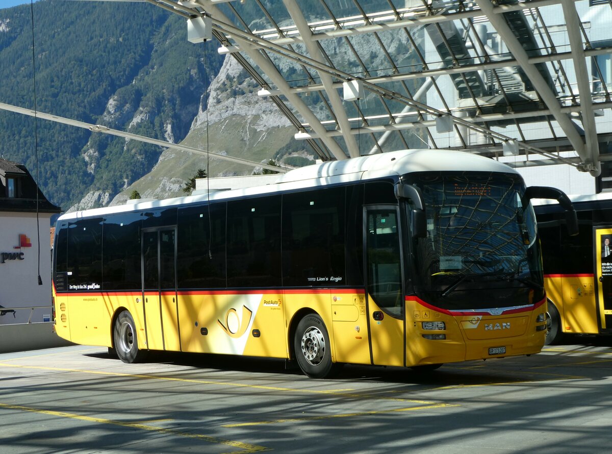 (255'601) - PostAuto Graubnden - GR 173'207/PID 11'509 - MAN am 26. September 2023 in Chur, Postautostation