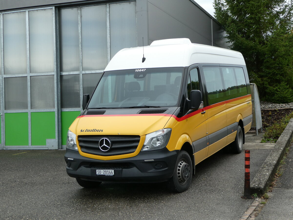 (256'412) - Steiner, Messen - SO 20'144/PID 10'647 - Mercedes (ex SO 171'400) am 26. Oktober 2023 in Messen, Garage