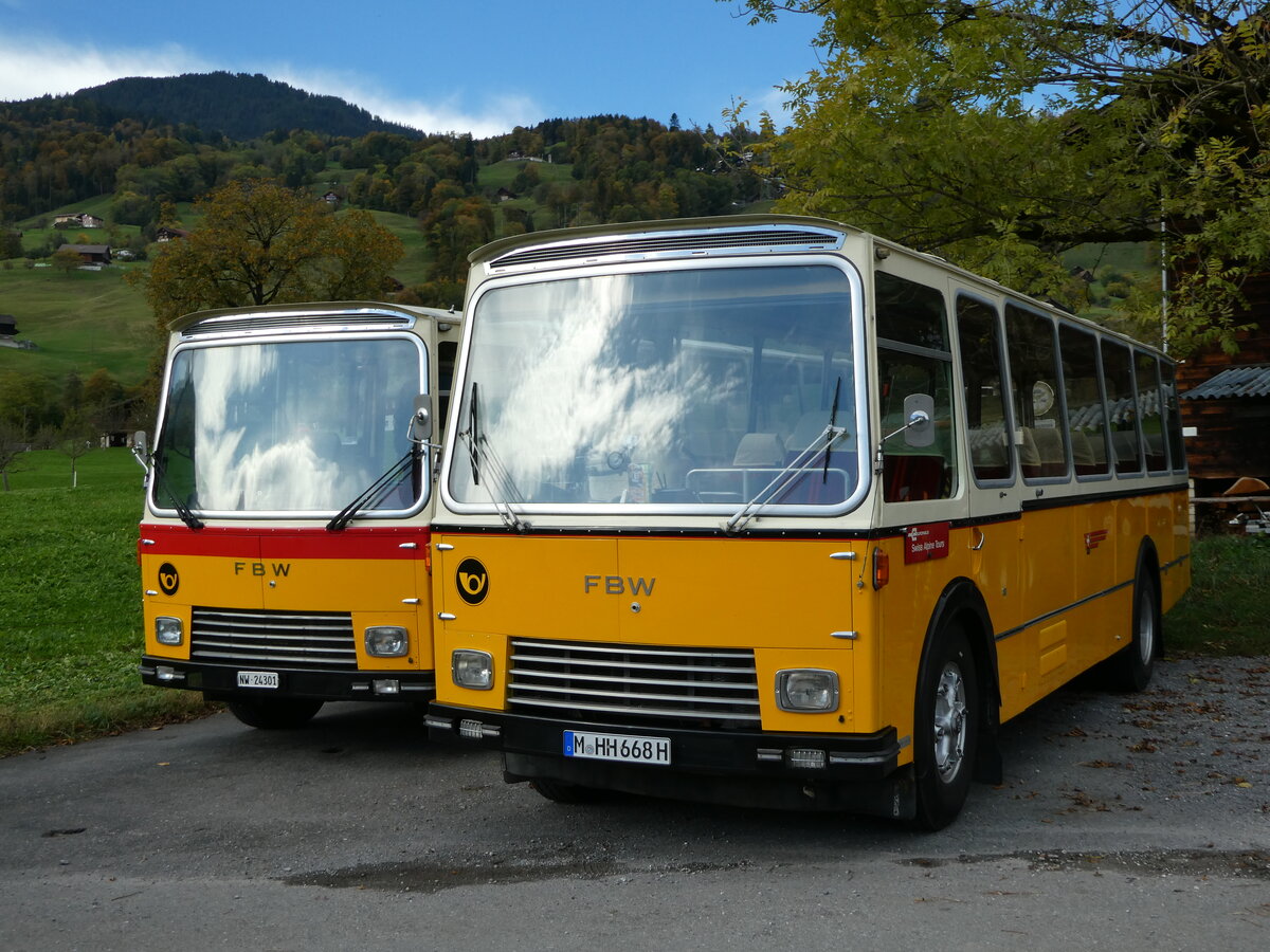 (256'497) - Aus Deutschland: Hahn, Mnchen - M-HH 668H - FBW/FHS (ex Michels, Schmallenberg; ex FRAM Drachten/NL Nr. 5; ex P 24'184) am 28. Oktober 2023 in Giswil, Grossteilstrasse