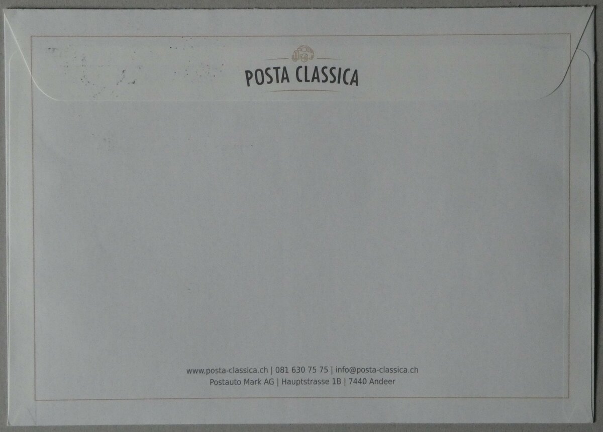 (256'537) - Posta Classica-Briefumschlag vom 12. Juni 2023 am 29. Oktober 2023 in Thun (Rckseite)