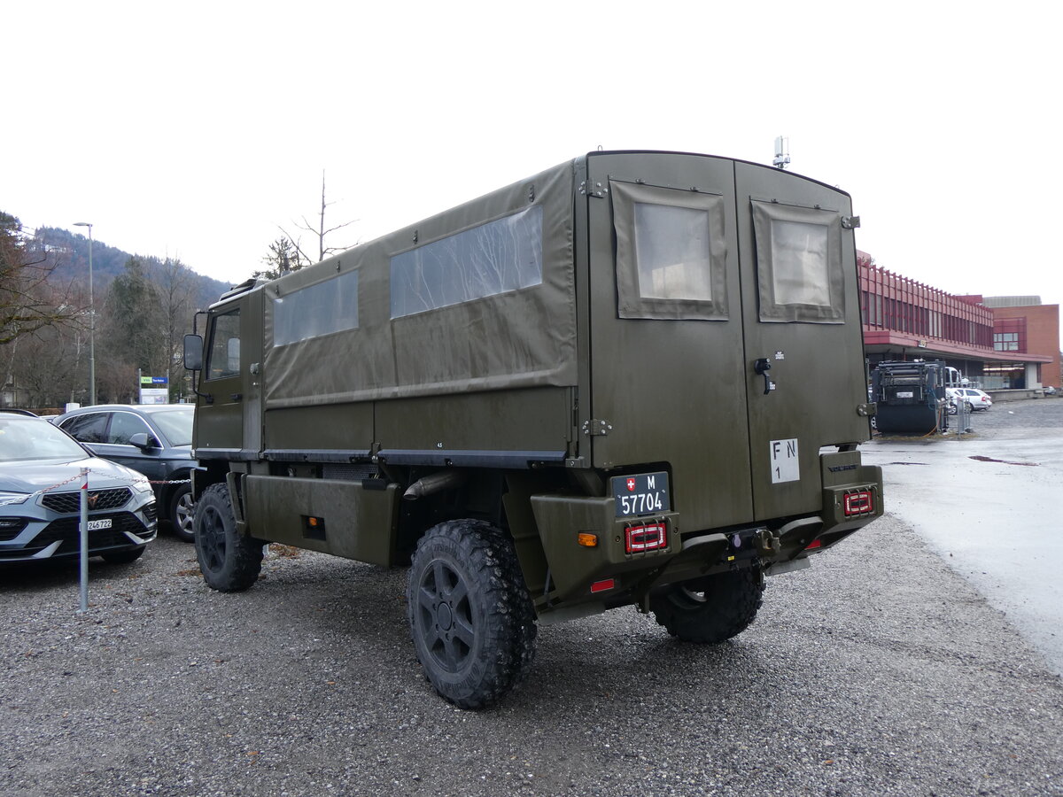 (258'745) - Schweizer Armee - M+57'704 - Mowag am 15. Januar 2024 in Thun, Rosenau