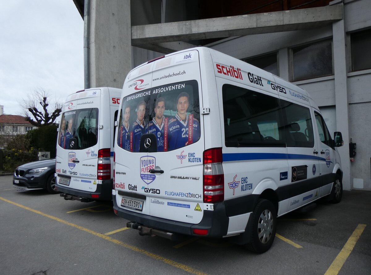 (260'459) - EHC Kloten, Kloten - ZH 651'591 - Mercedes am 17. Mrz 2024 in Thun, Grabengut
