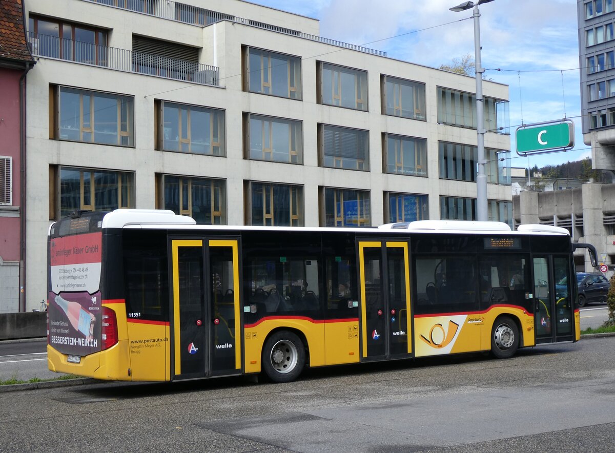 (260'770) - Voegtlin-Meyer, Brugg - Nr. 147/AG 381'947/PID 11'551 - Mercedes am 28. Mrz 2024 beim Bahnhof Brugg