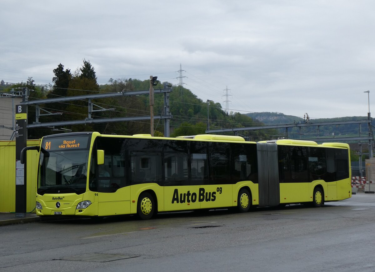 (261'559) - AAGL Liestal - Nr. 94/BL 7183 - Mercedes am 19. April 2024 beim Bahnhof Liestal