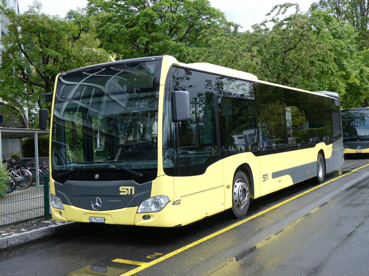 (262'753) - STI Thun - Nr. 402/BE 754'402 - Mercedes am 21. Mai 2024 bei der Schifflndte Thun