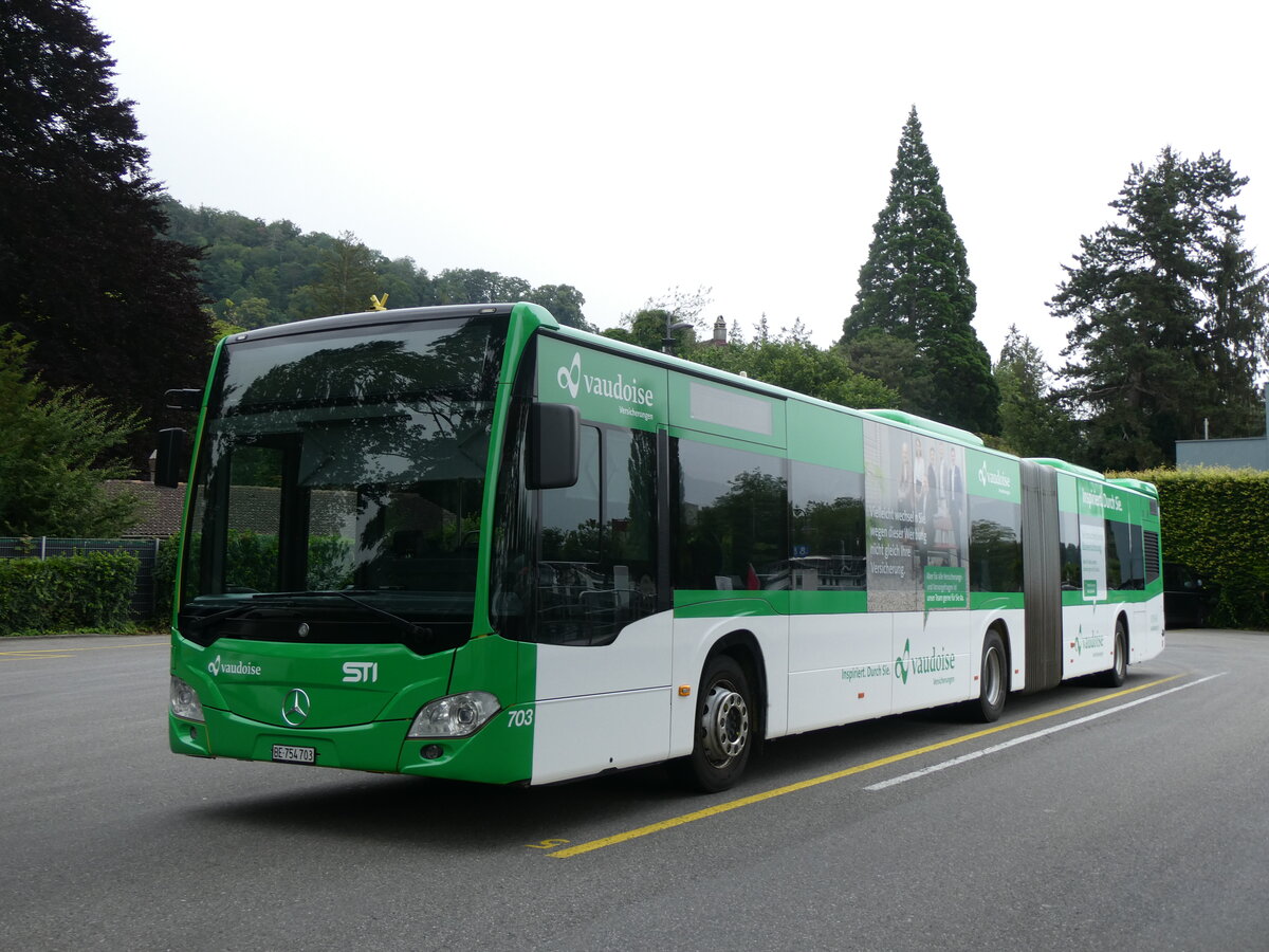 (264'213) - STI Thun - Nr. 703/BE 754'703 - Mercedes am 29. Juni 2024 bei der Schifflndte Thun