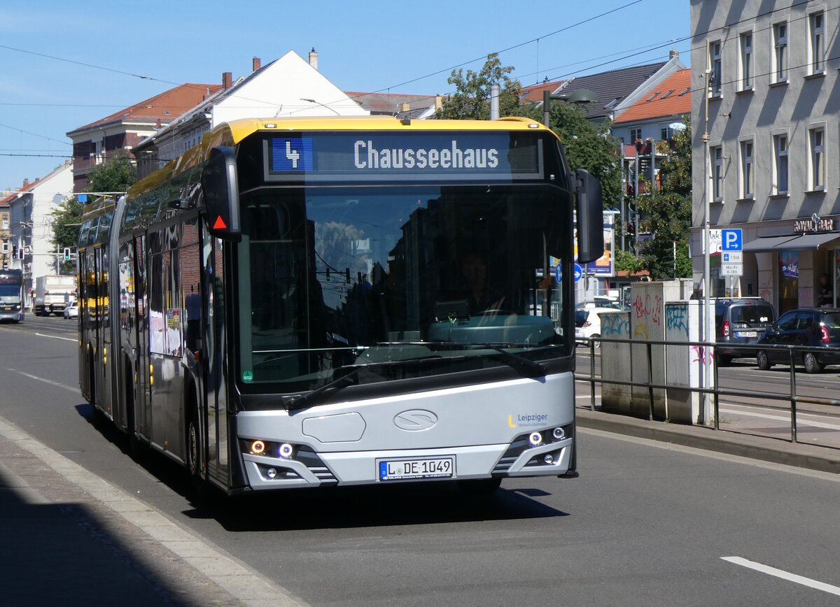 (264'439) - LVB Leipzig - Nr. 14'272/L-DE 1049 - Solaris am 9. Juli 2024 in Leipzig, G.-Schumann-/Lindenthaler Strasse