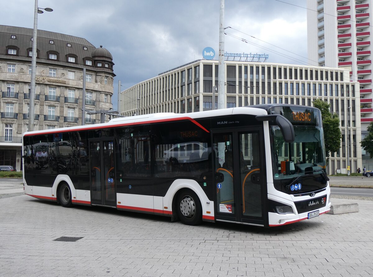 (264'634) - Thsac, Windischleuba - Nr. 2137/ABG-TH 137 - MAN am 10. Juli 2024 beim Hauptbahnhof Leipzig