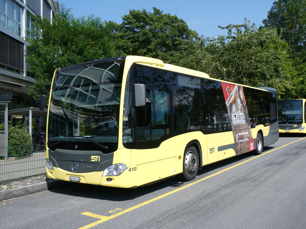 (264'882) - STI Thun - Nr. 410/BE 866'410 - Mercedes am 18. Juli 2024 bei der Schifflndte Thun