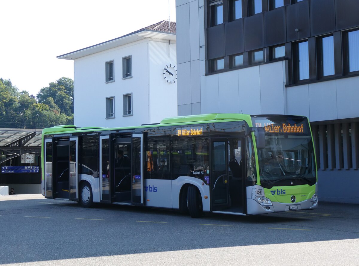 (264'999) - Busland, Burgdorf - Nr. 124/BE 869'124 - Mercedes am 25. Juli 2024 beim Bahnhof Burgdorf