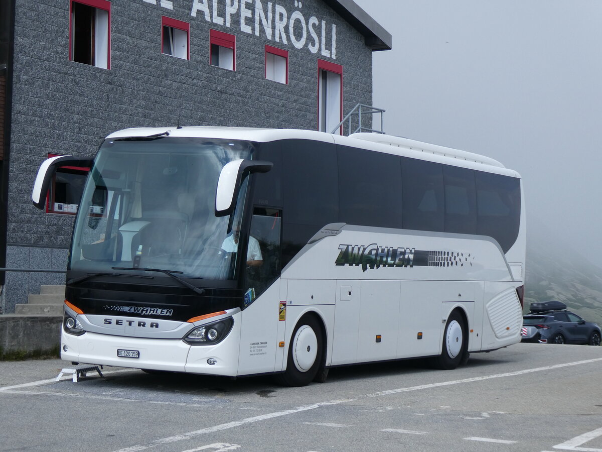 (265'140) - Zwahlen, Oberdiessbach - BE 120'159 - Setra am 28. Juli 2024 in Grimsel, Passhhe