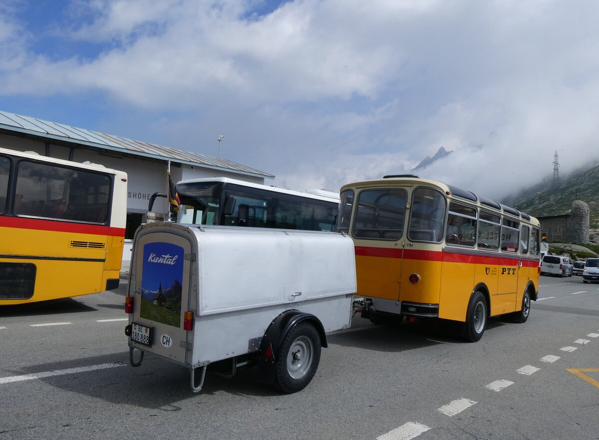 (265'148) - Schmid, Thrishaus - Nr. 9/BE 26'105 - Saurer/R&J (ex Geiger, Adelboden Nr. 9) am 28. Juli 2024 in Grimsel, Passhhe