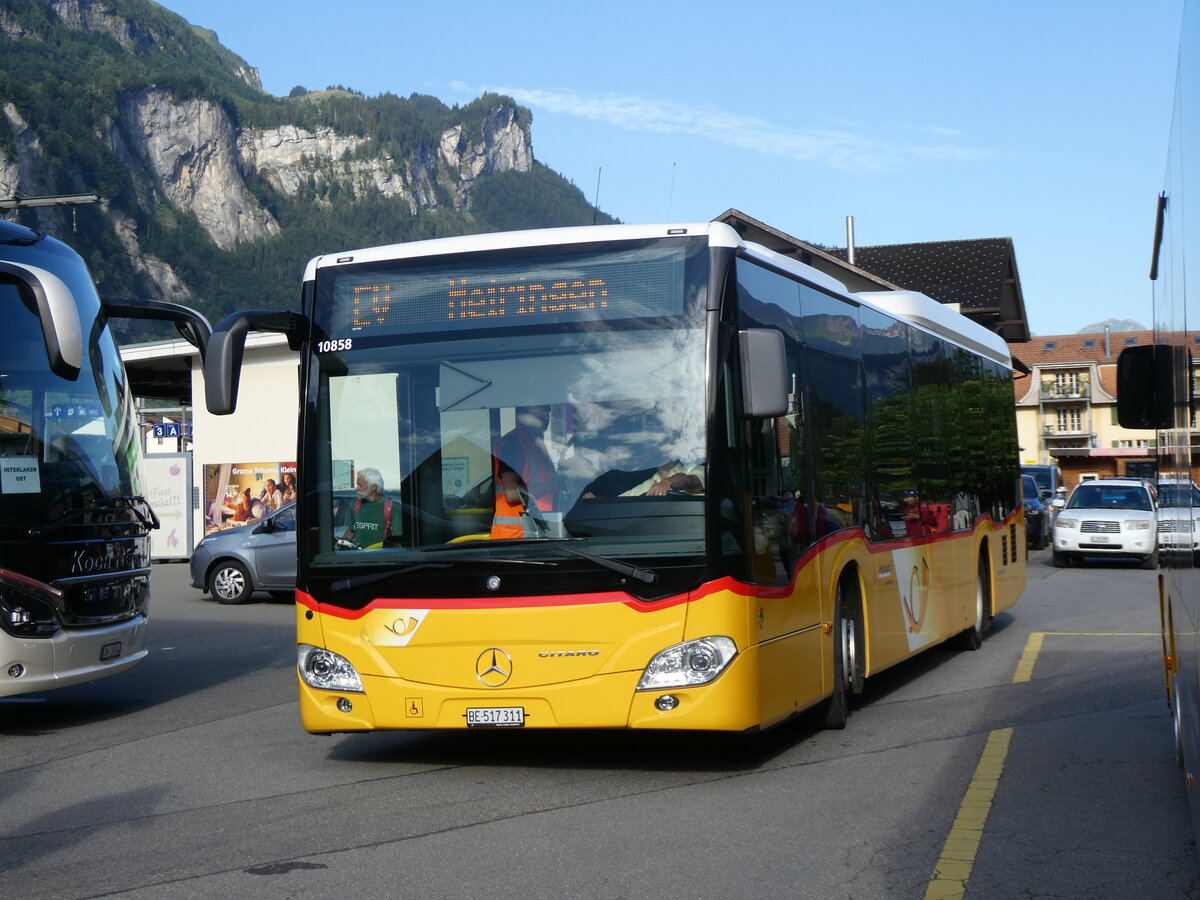 (265'560) - Flck, Brienz - Nr. 4/BE 517'311/PID 10'858 - Mercedes am 13. August 2024 beim Bahnhof Meiringen