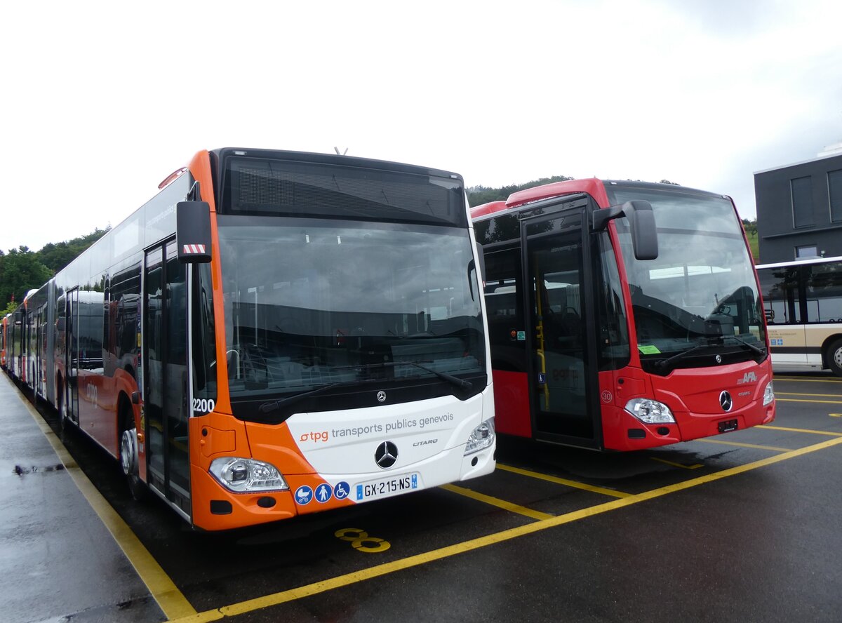 (265'778) - Aus Frankreich: Gem'Bus, St-Julien-en-Genevois - Nr. 2200/GX 215 NS - Mercedes am 17. August 2024 in Winterthur, Daimler Buses