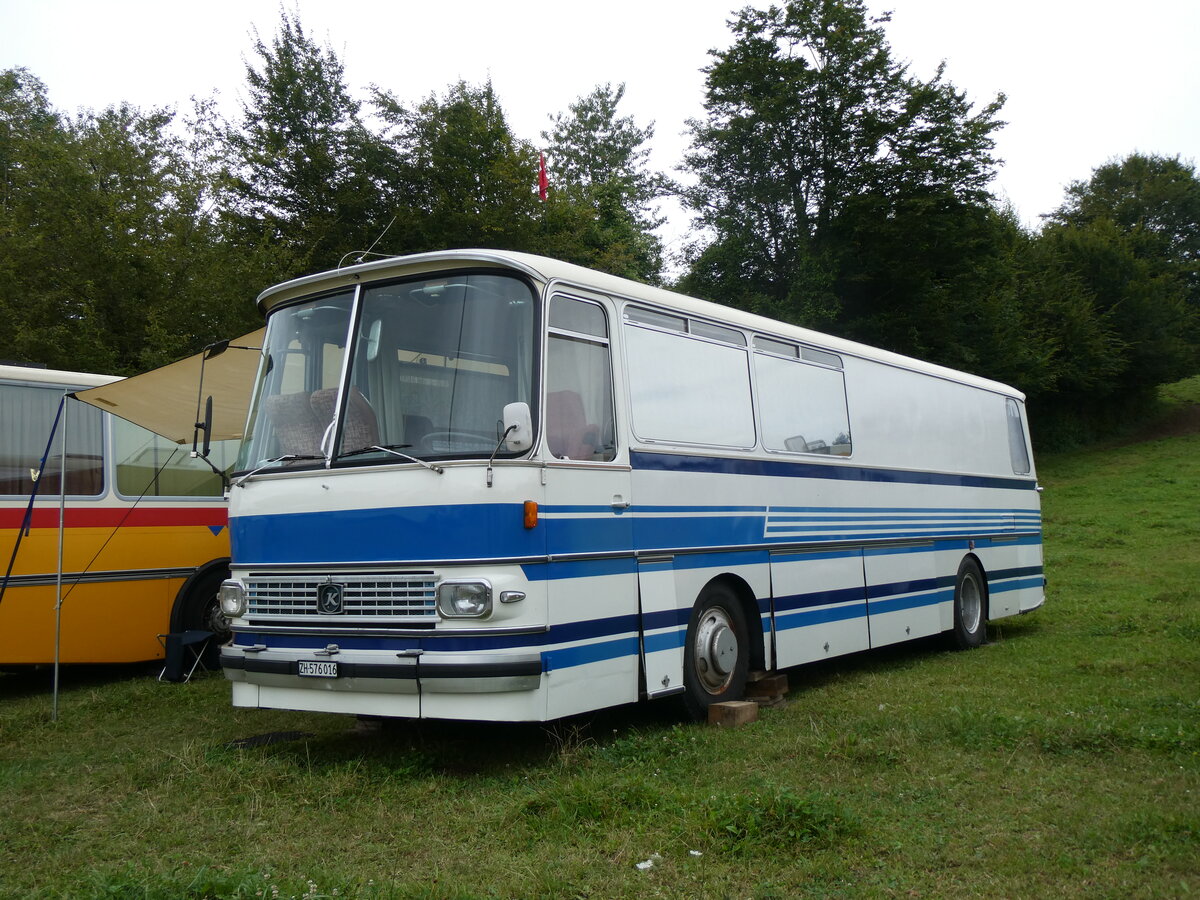 (265'801) - Meier, Dietikon - ZH 576'016 - Setra (ex Geiger, Adelboden Nr. 1; ex Schelbert, Unteriberg) am 17. August 2024 in Neuhausen, Langriet