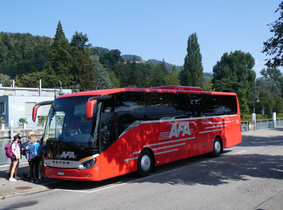 (266'119) - AFA Adelboden - Nr. 25/BE 26'706 - Setra am 24. August 2024 bei der Schifflndte Thun