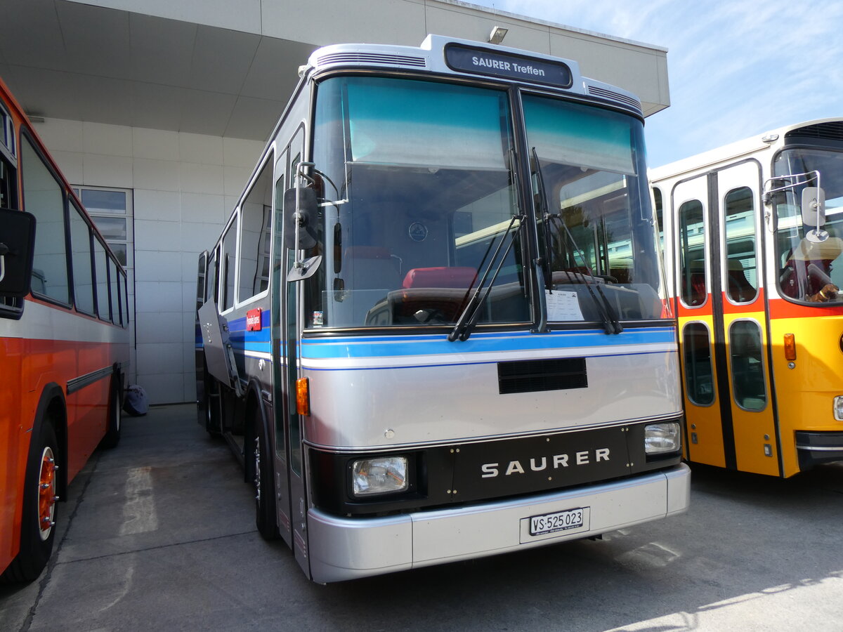 (266'489) - Pralong, Euseigne - VS 525'023 - Saurer/Lauber (ex Osterholt, Veysonnaz; ex SAPJV, L'Isle Nr. 70/PID 1302) am 31. August 2024 in Oberkirch, CAMPUS Sursee