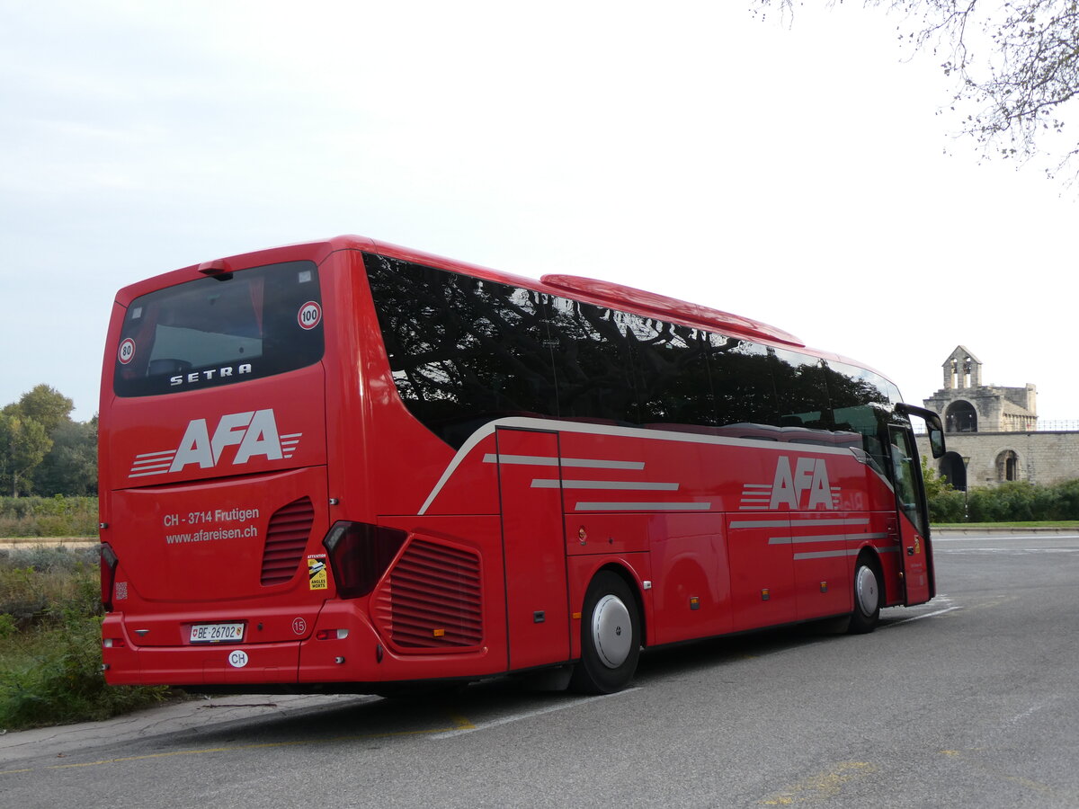 (267'388) - Aus der Schweiz: AFA Adelboden - Nr. 15/BE 26'702 - Setra am 21. September 2024 in Avignon, Le Pont