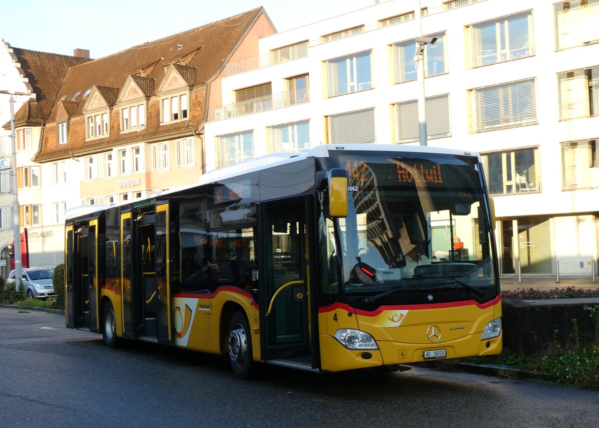 (267'525) - Keller, Hottwil - Nr. 4/AG 18'010/PID 11'062 - Mercedes am 24. September 2024 beim Bahnhof Brugg