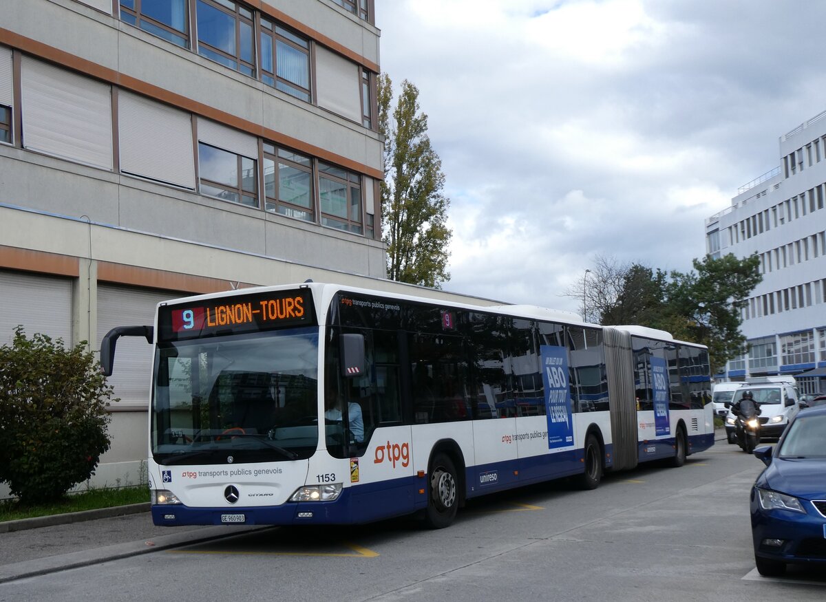 (267'918) - TPG Genve - Nr. 1153/GE 960'903 - Mercedes am 10. Oktober 2024 in Vernier, Barde