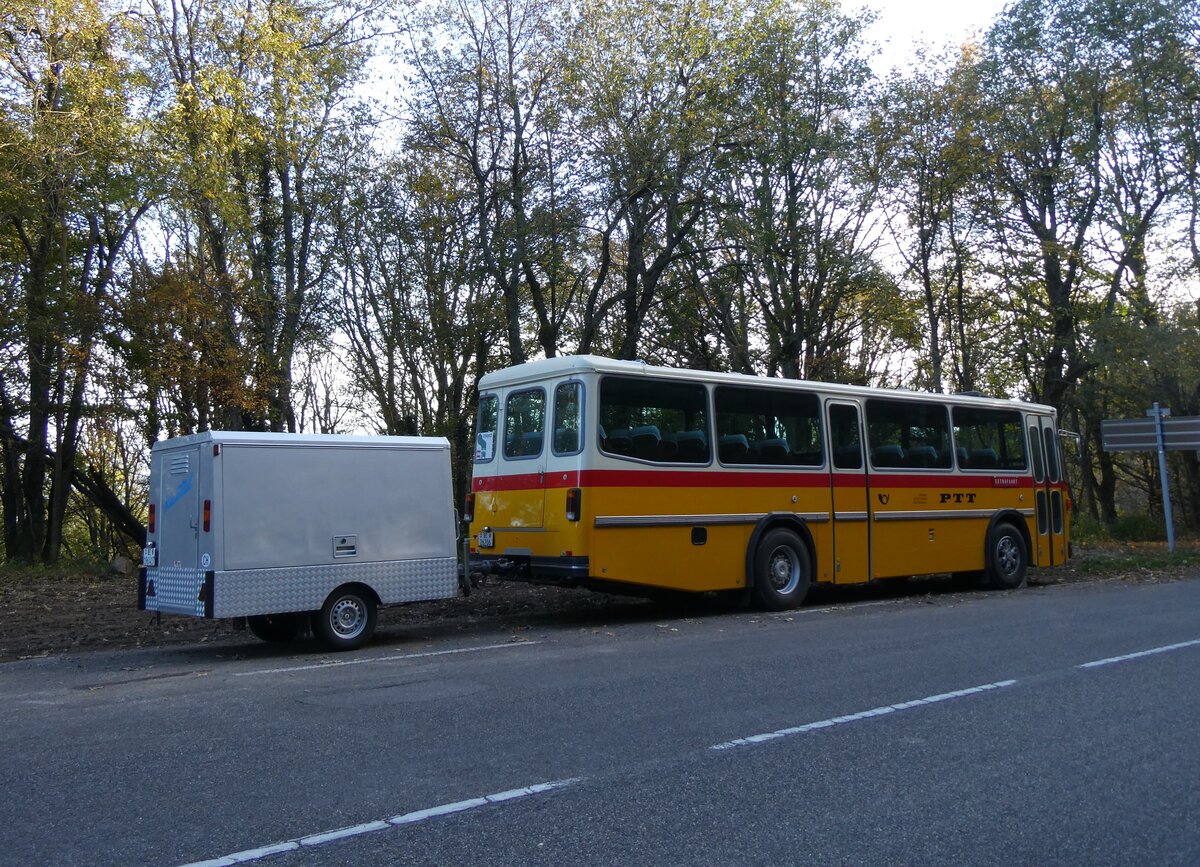 (268'790) - Aus der Schweiz: Schmid, Thrishaus - BE 26'206 - Saurer/Tscher (ex P 24'244) am 27. Oktober 2024 in Wattwiller, Vieil Armand Hartmannswillerkopf