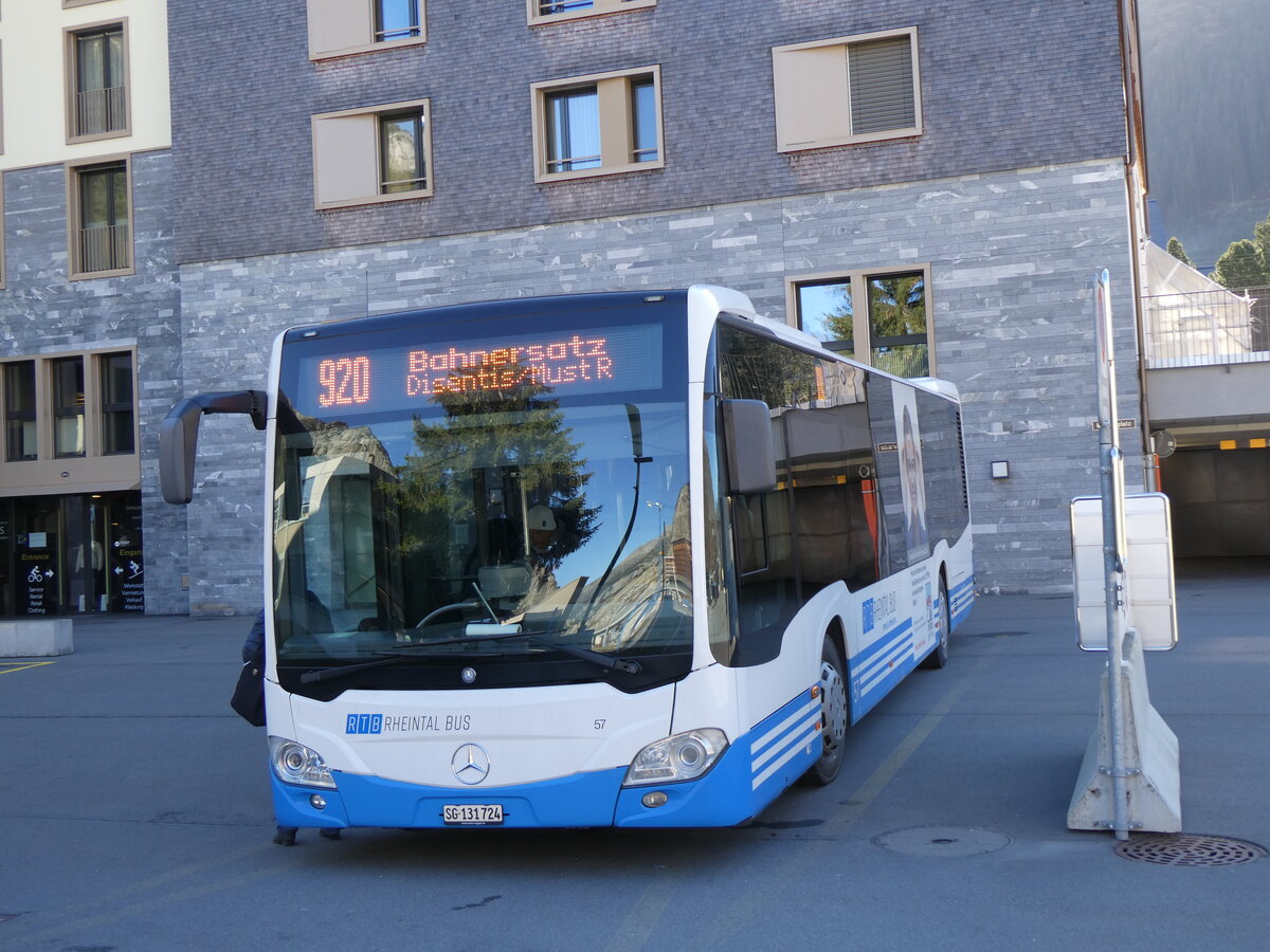 (268'808) - RTB Altst�tten - Nr. 57/SG 131'724 - Mercedes am 29. Oktober 2024 beim Bahnhof Andermatt
