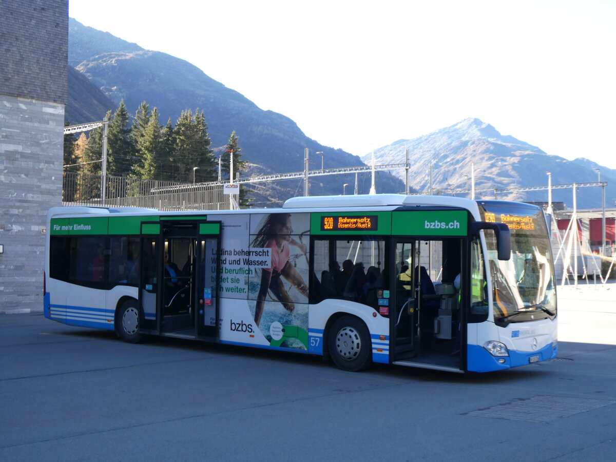 (268'810) - RTB Altst�tten - Nr. 57/SG 131'724 - Mercedes am 29. Oktober 2024 beim Bahnhof Andermatt
