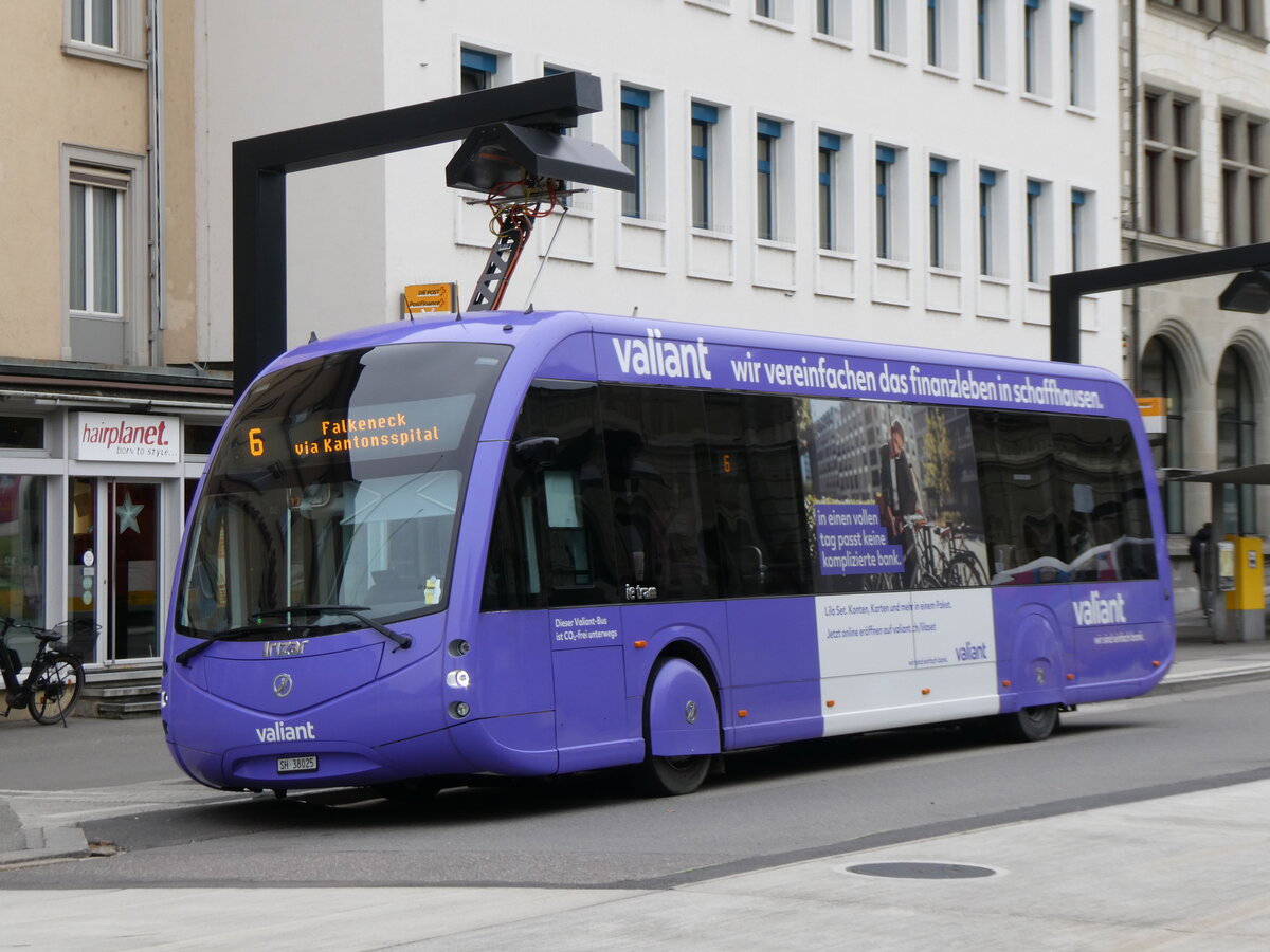(269'301) - VBSH Schaffhausen - Nr. 25/SH 38'025 - eIrizar am 21. November 2024 beim Bahnhof Schaffhausen