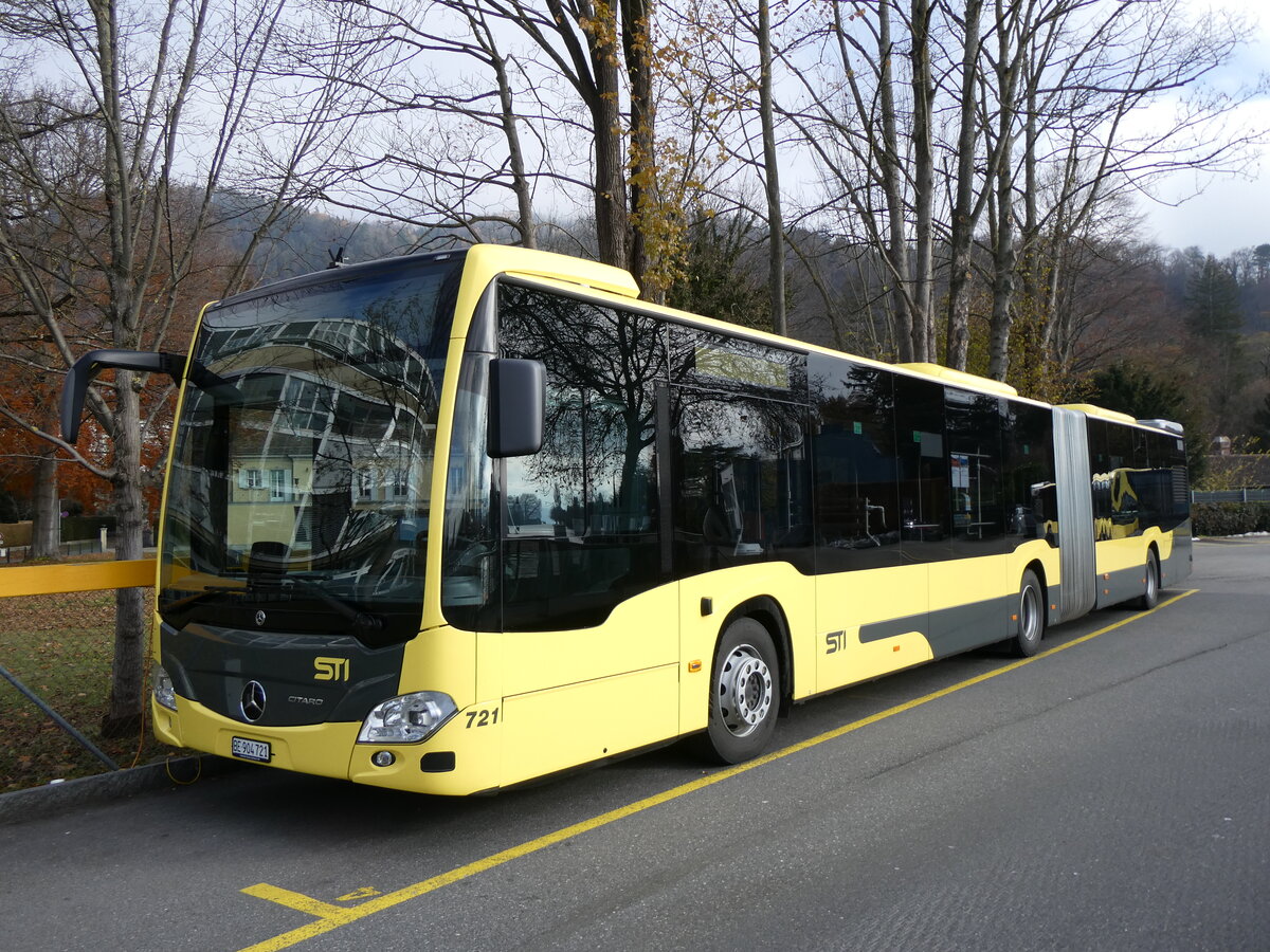 (269'573) - STI Thun - Nr. 721/BE 904'721 - Mercedes am 1. Dezember 2024 bei der Schiffl�ndte Thun