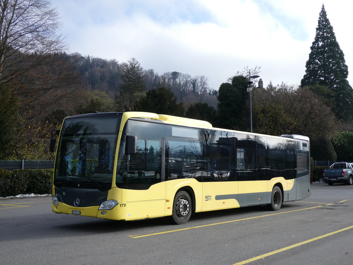 (269'574) - STI Thun - Nr. 179/BE 752'179 - Mercedes am 1. Dezember 2024 bei der Schiffl�ndte Thun