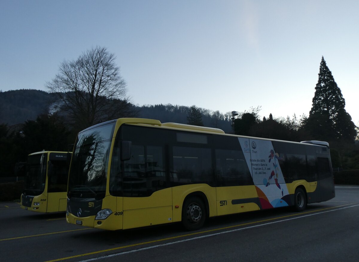 (269'931) - STI Thun - Nr. 409/BE 866'409 - Mercedes am 17. Dezember 2024 bei der Schiffl�ndte Thun