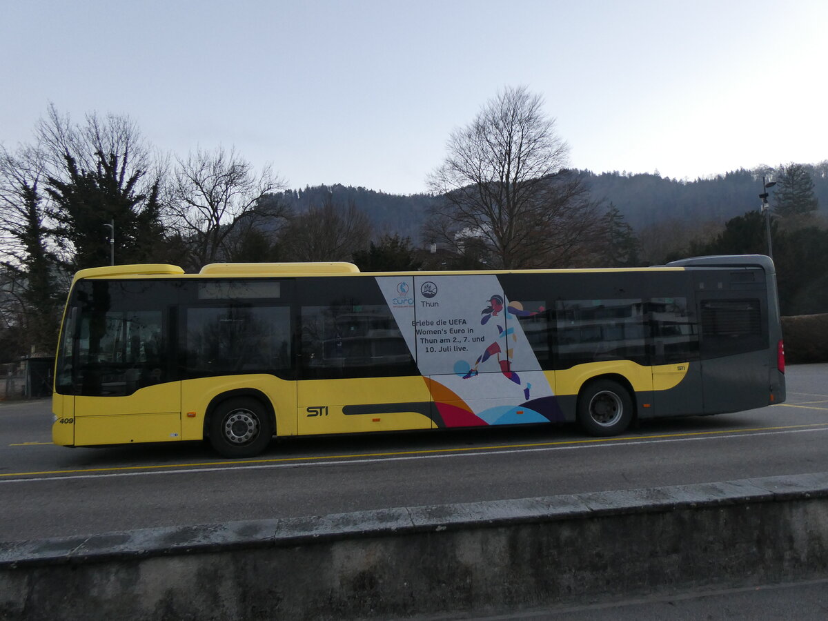 (269'932) - STI Thun - Nr. 409/BE 866'409 - Mercedes am 17. Dezember 2024 bei der Schiffl�ndte Thun