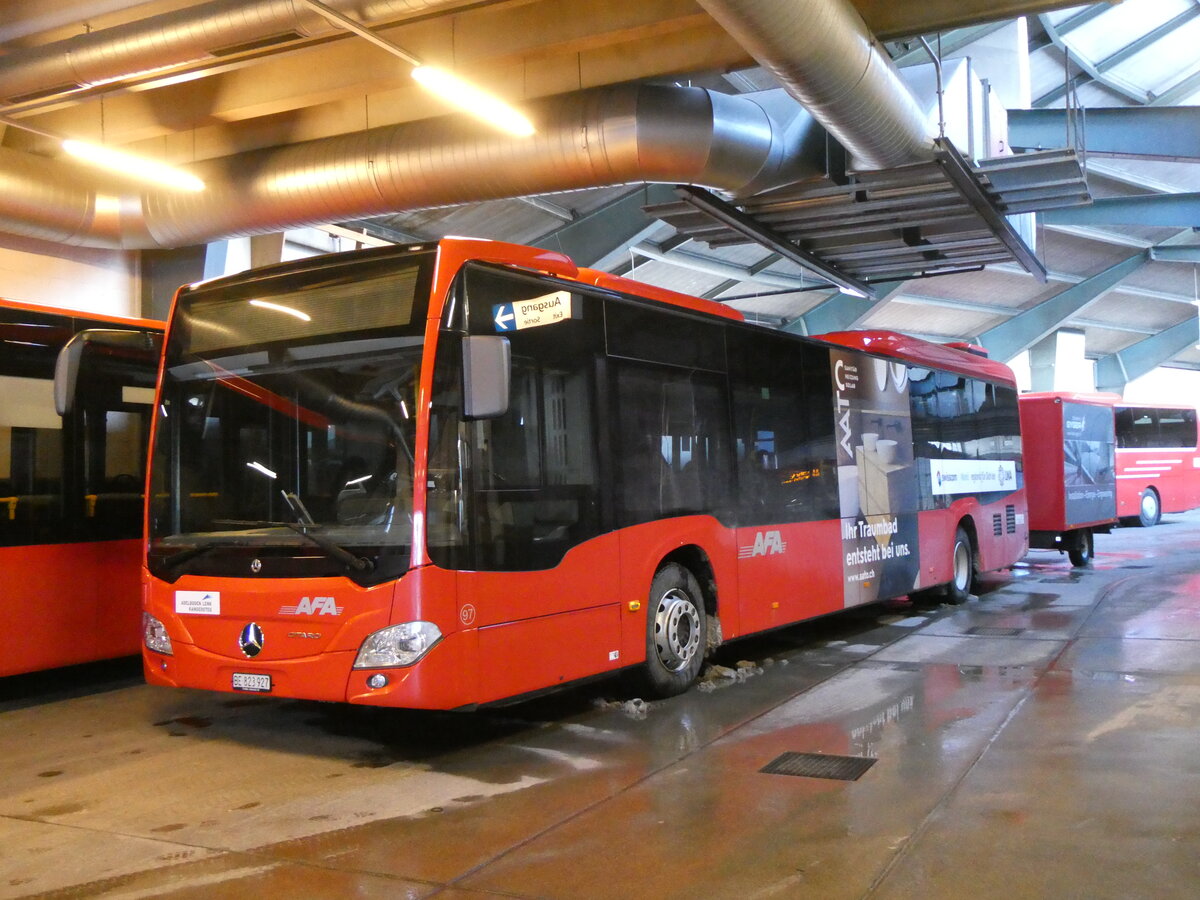 (270'144) - AFA Adelboden - Nr. 97/BE 823'927 - Mercedes am 24. Dezember 2024 in Adelboden, Busstation