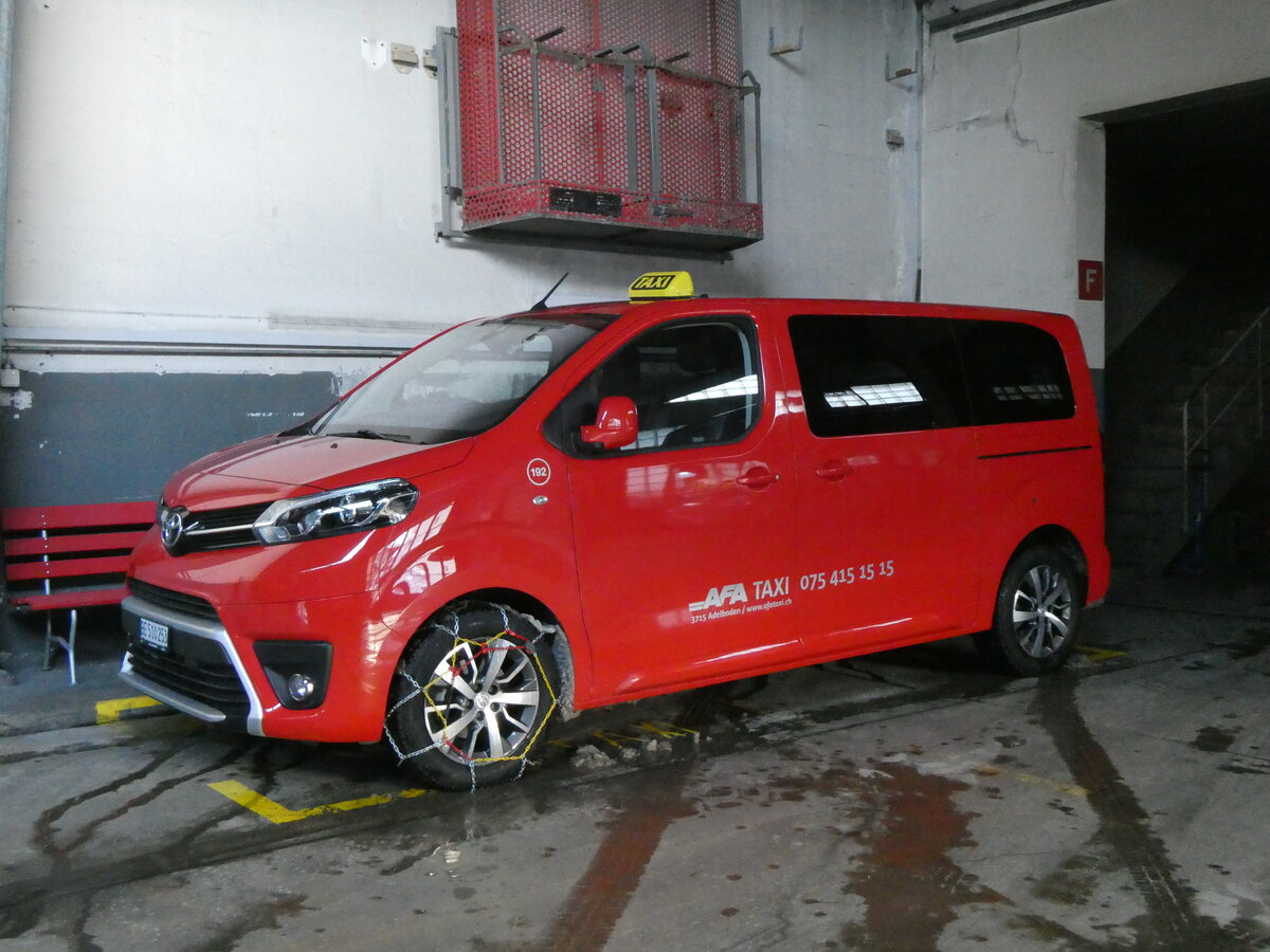 (270'150) - AFA Adelboden - Nr. 192/BE 510'253 - Toyota am 24. Dezember 2024 in Adelboden, Busstation