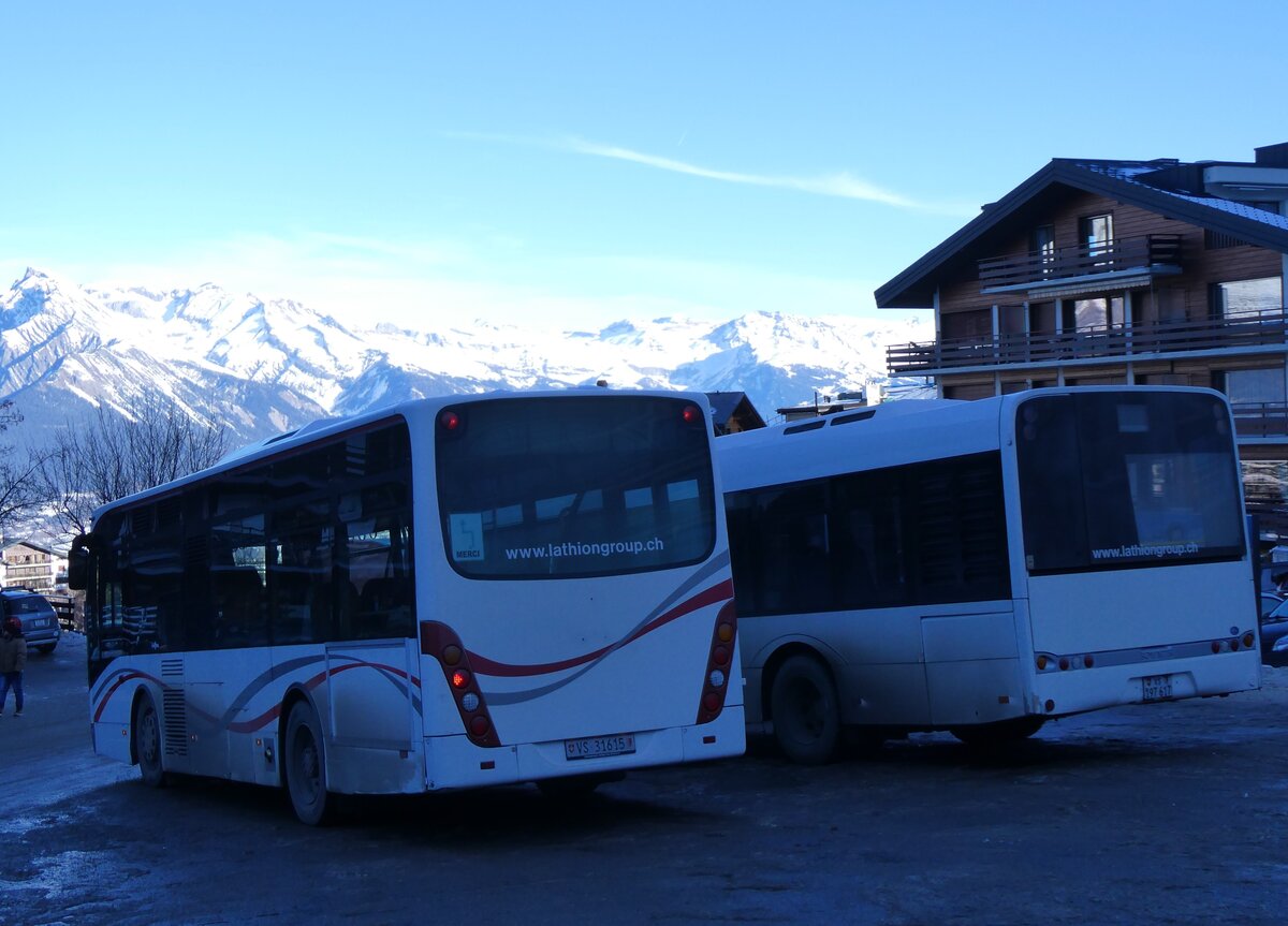 (270'496) - Lathion, Sion - Nr. 20/VS 31'615 - Van Hool (ex CAM Monaco/MC) am 1. Januar 2025 in Haute Nendaz, T�l�cabine