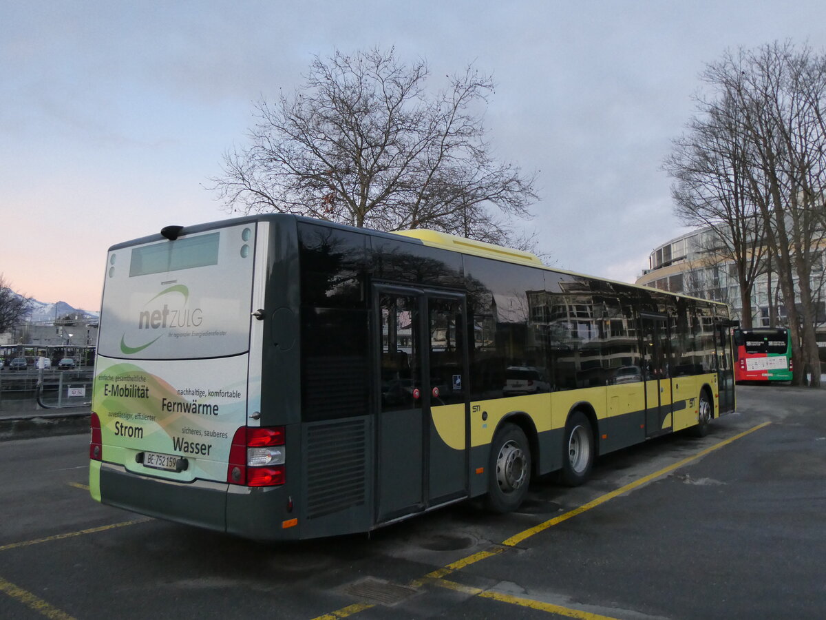 (270'585) - STI Thun - Nr. 159/BE 752'159 - MAN am 4. Januar 2025 bei der Schiffl�ndte Thun