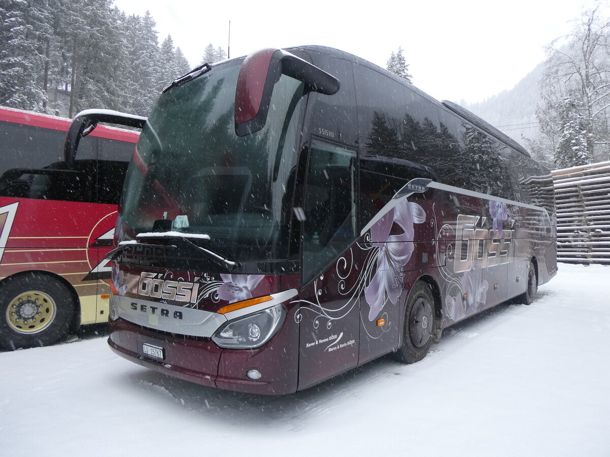(271'028) - G�ssi, Horw - LU 15'767 - Setra am 11. Januar 2025 in Adelboden, ASB