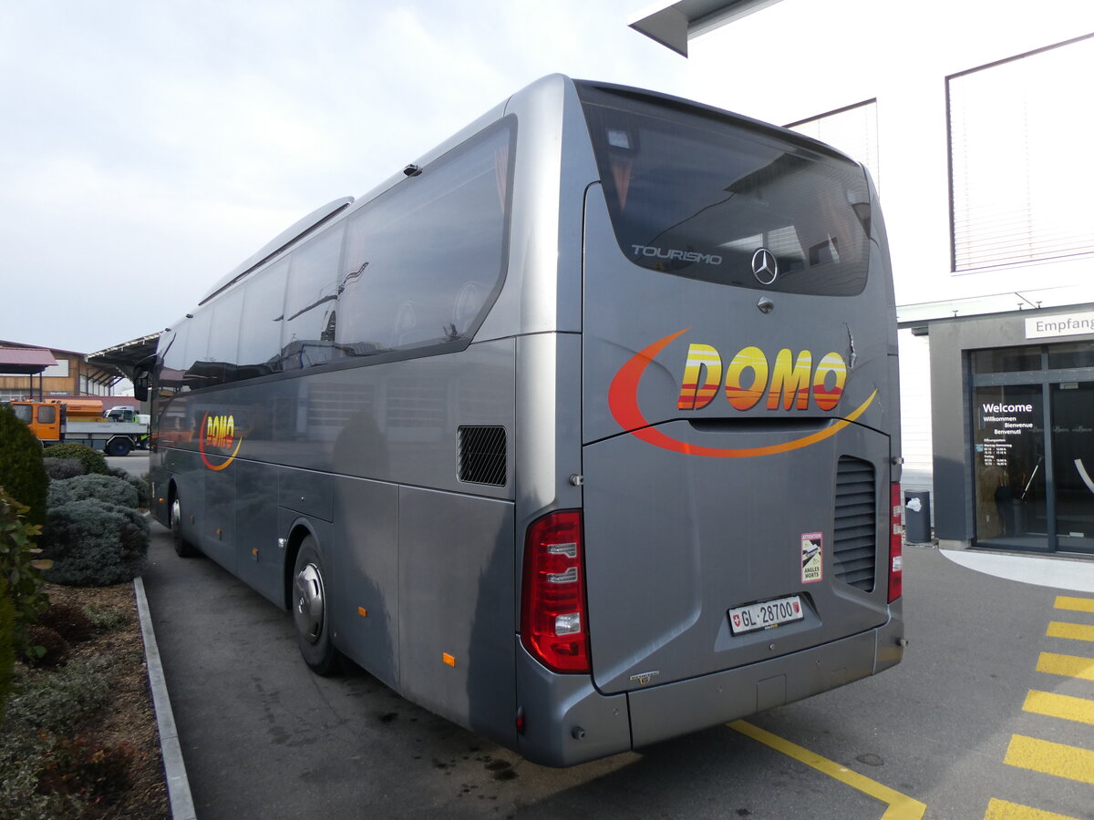 (271'734) - Domo, Glattbrugg - GL 28'700 - Mercedes (ex Haubold, D-Hecklingen) am 8. Februar 2025 in Kerzers, Interbus